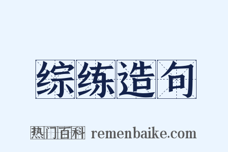 综练造句是什么意思的图片